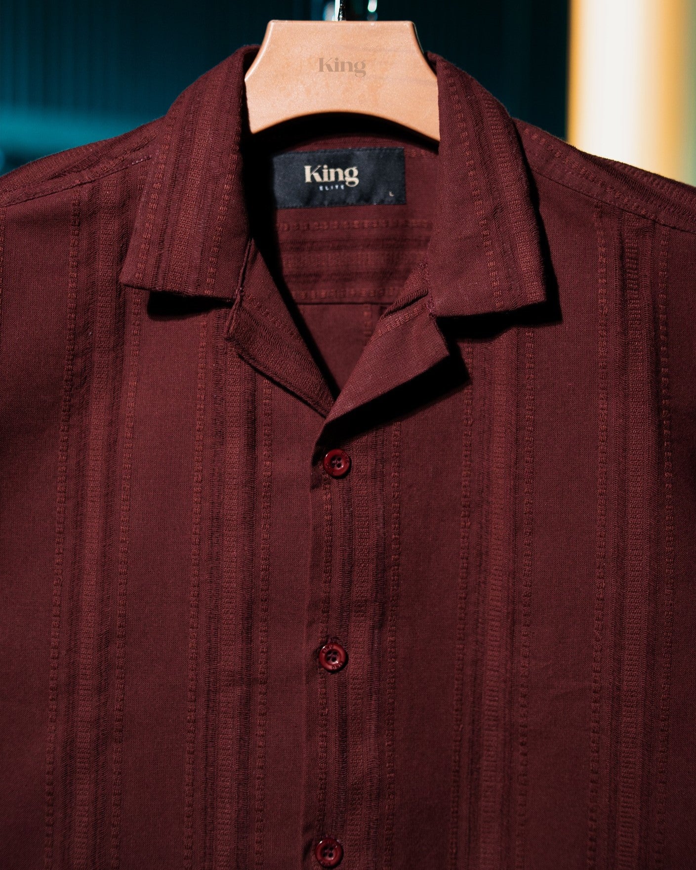 Deep Maroon Half Sleeve Cuban Shirt