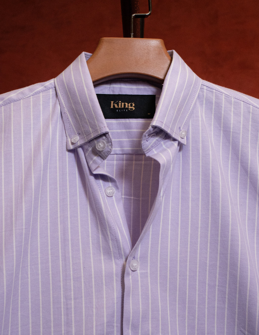 Purple Vertical Lines Full Sleeve Shirt