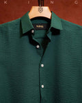 Green Popcorn Line Full Sleeve Shirt