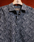 Black Paisley Print Full Sleeve Shirt