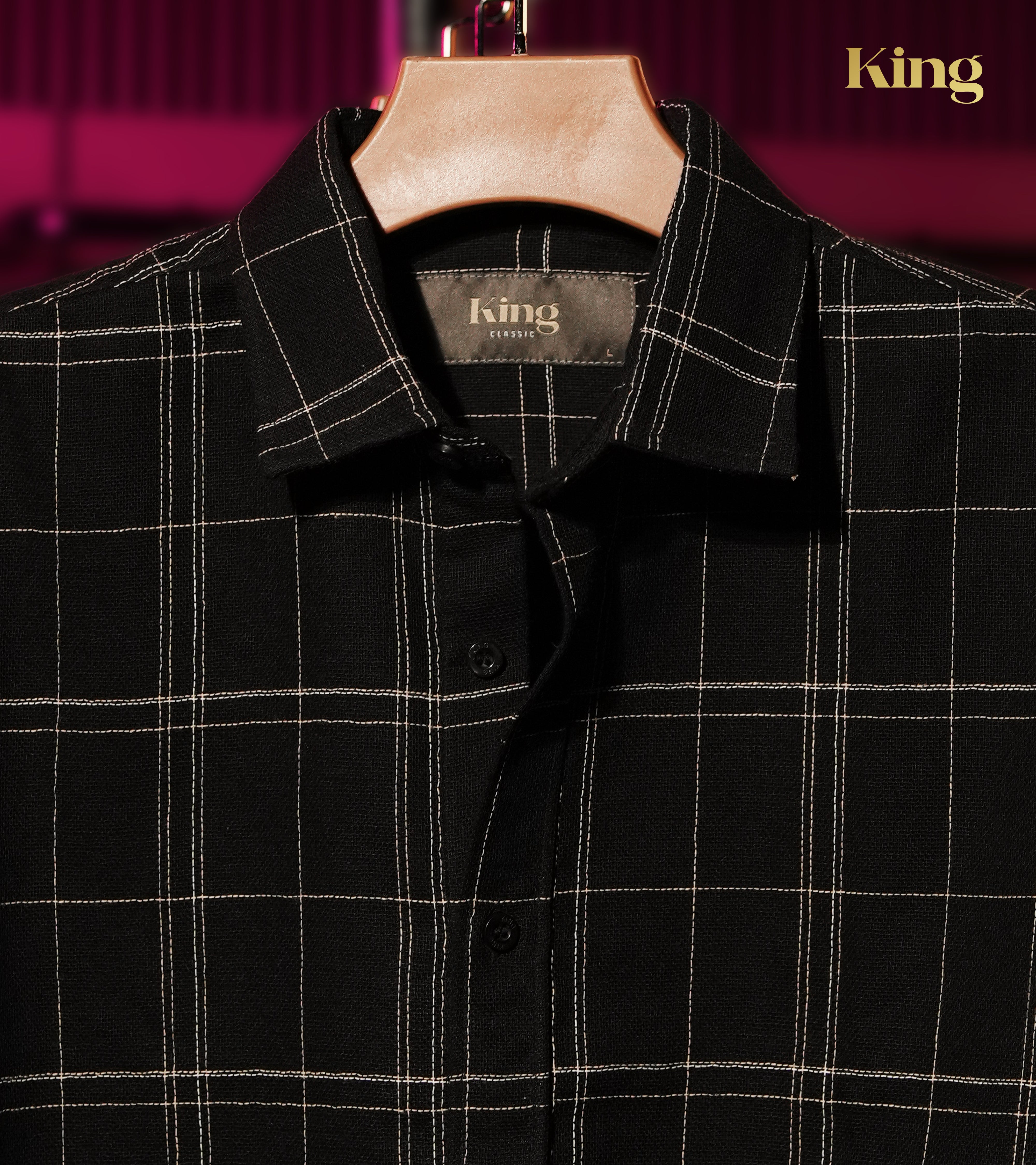 Black Check Full Sleeve Shirt