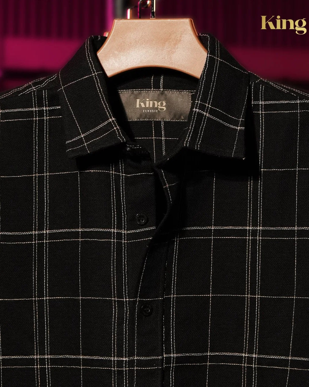 Black Check Full Sleeve Shirt